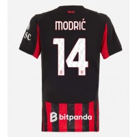 Stroje piłkarskie AC Milan Luka Modric #14 Koszulka Podstawowej dla damskie 2025-26 Krótki Rękaw